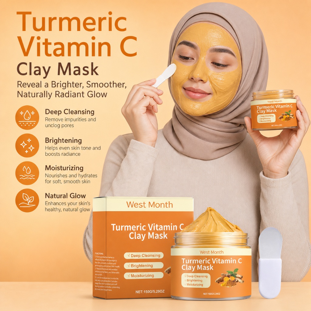 Mud Mask Kaolin - Mascarilla Facial de Cúrcuma y Vitamina