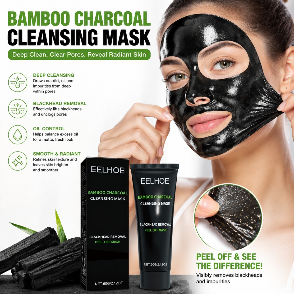 Mud Mask Kaolin - Mascarilla Exfoliante de Carbón de Bambú