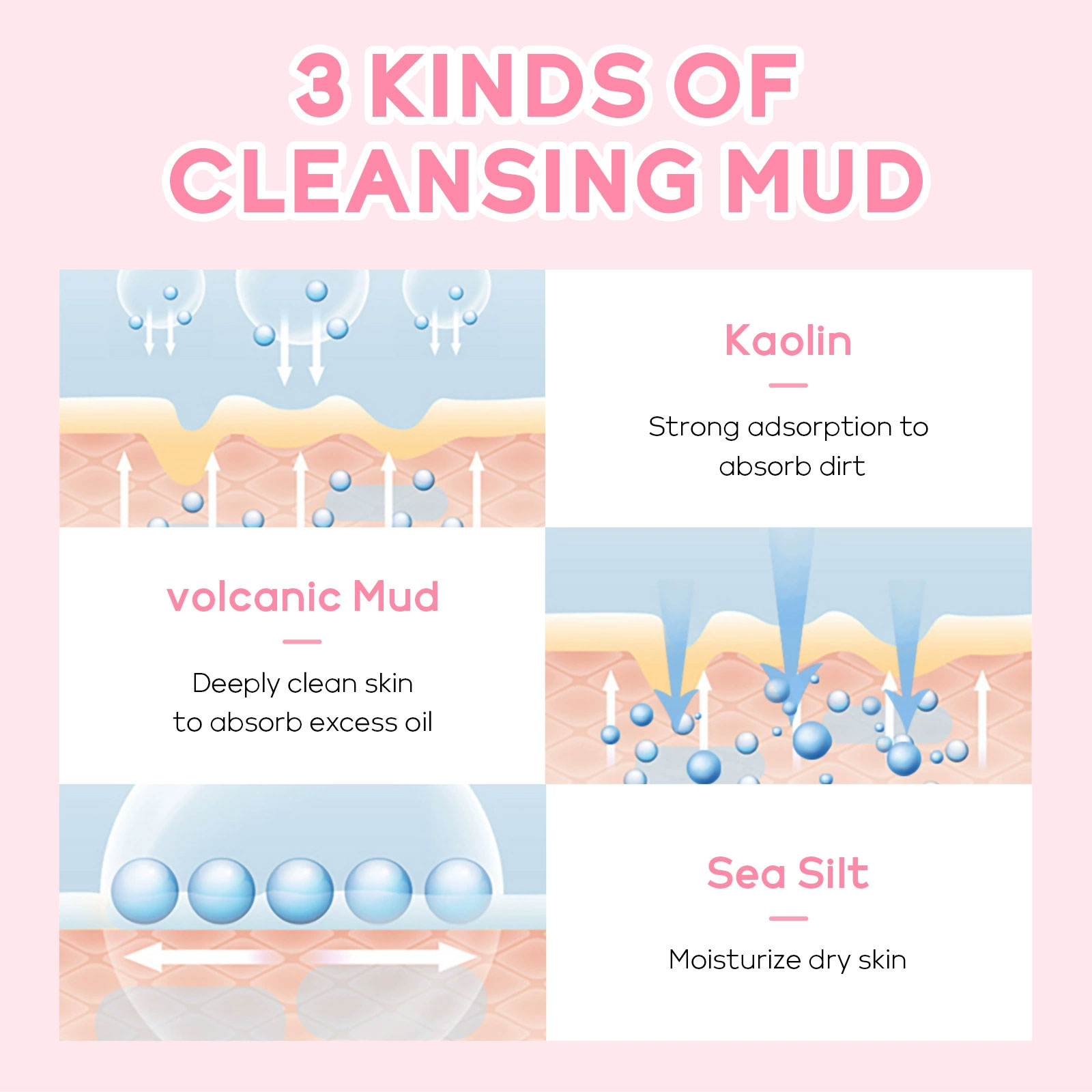 10pcsLAIKOU Sakura Bolsa de ma - Mud Mask Kaolin reseña y precio