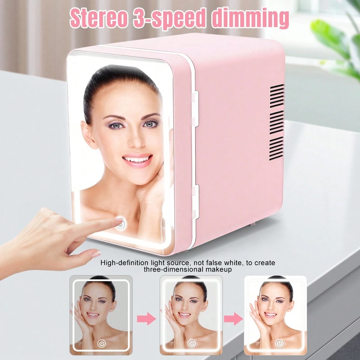 Mini Nevera Portátil Rosa de 4 - Skincare Pink reseña y precio