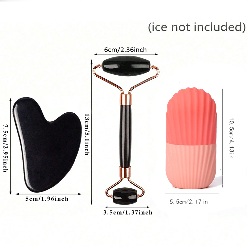 1/2/3 Uds rodillo de hielo par - Skincare Pink reseña y precio